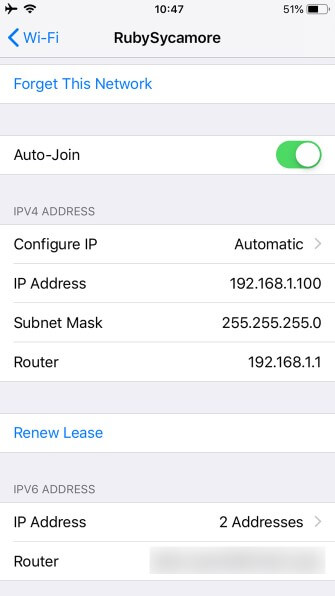 پیدا کردن IP خصوصی در آیفون (iPhone)