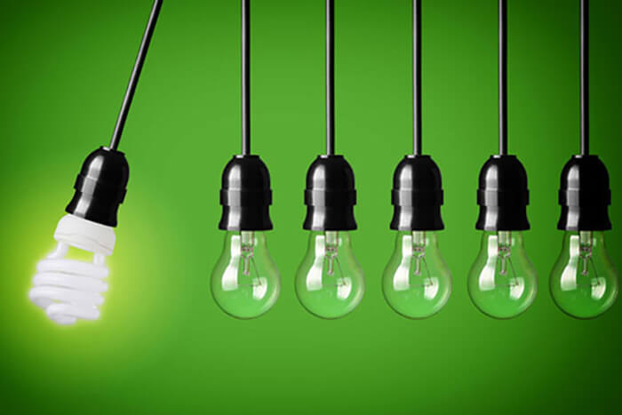 مصرف برق لامپ کم مصرف یا فلورسنت