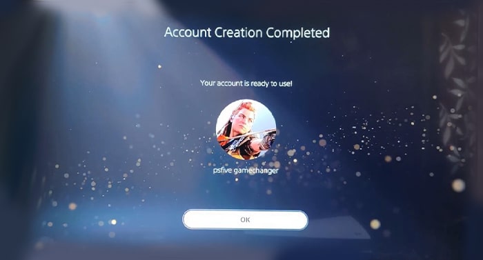 Account Creation Completed
