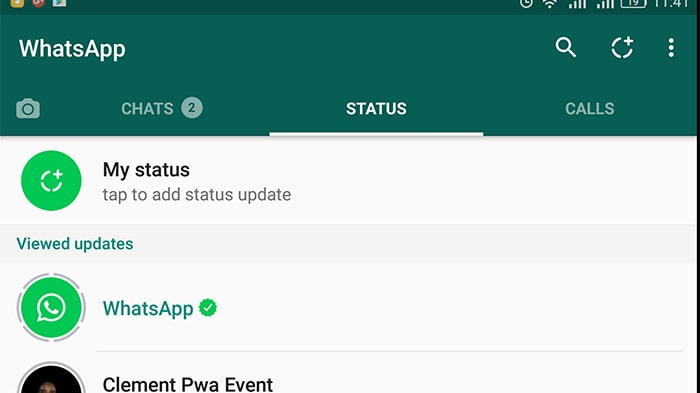 آموزش استفاده از استاتوس واتساپ