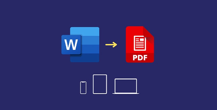 تبدیل فایل word به pdf در گوشی