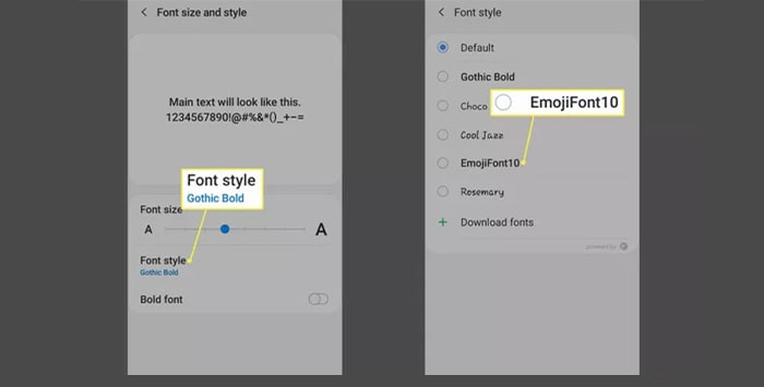 بسته فونتی 10Flipfont