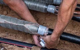 طریقه مفصل زدن کابل فشار قوی و فشار ضعیف | روش موف زدن کابل