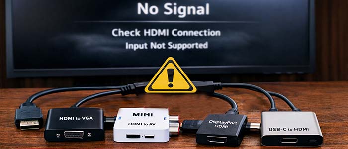ناسازگاری تبدیلها و مبدلهای HDMI