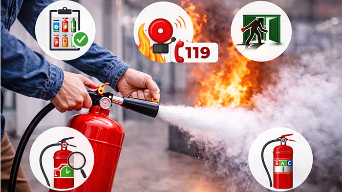 نکات ایمنی مهم استفاده از کپسول آتش نشانی