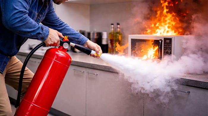 آموزش استفاده از کپسول آتش نشانی