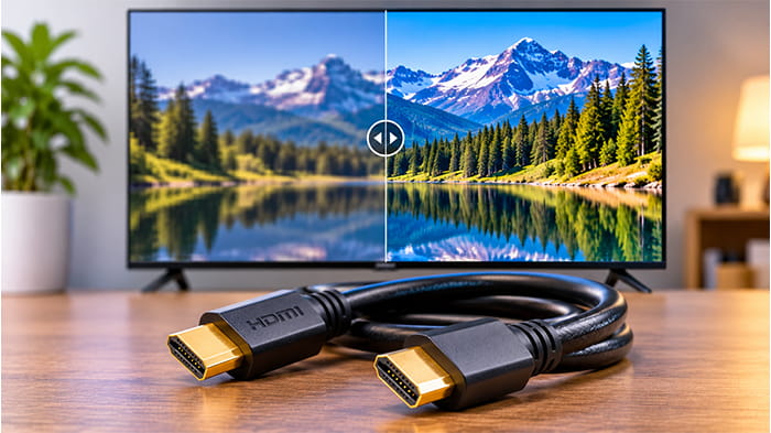 کابل HDMI چگونه روی کیفیت تصویر تأثیر میگذارد؟