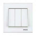 کلید-سه-پل-توکار-ایران-الکتریک-مدل-برلیان-سفید0