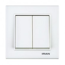 کلید-دو-پل-توکار-ایران-الکتریک-مدل-برلیان-سفید0
