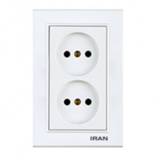 پریز-برق-عمودی-توکار-ایران-الکتریک-مدل-برلیان-سفید0
