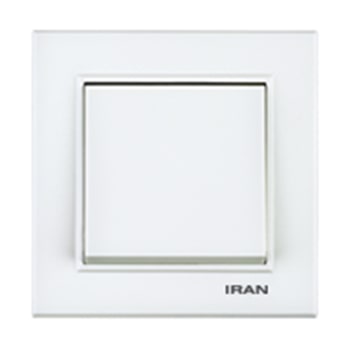 کلید-تک-پل-توکار-ایران-الکتریک-مدل-برلیان-سفید0